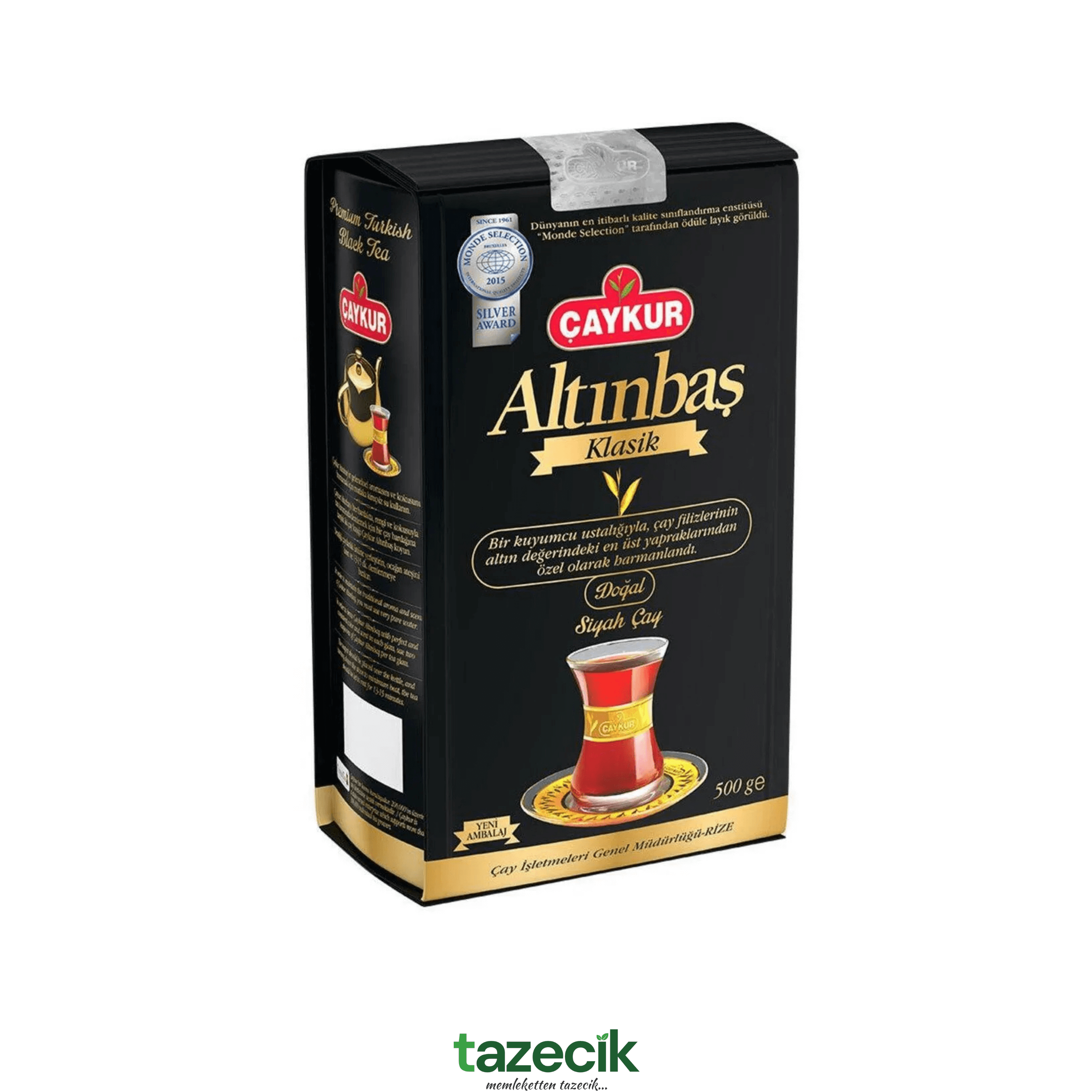 Çaykur Altınbaş Klasik Siyah Çay - Organik - 500gr Tazecik