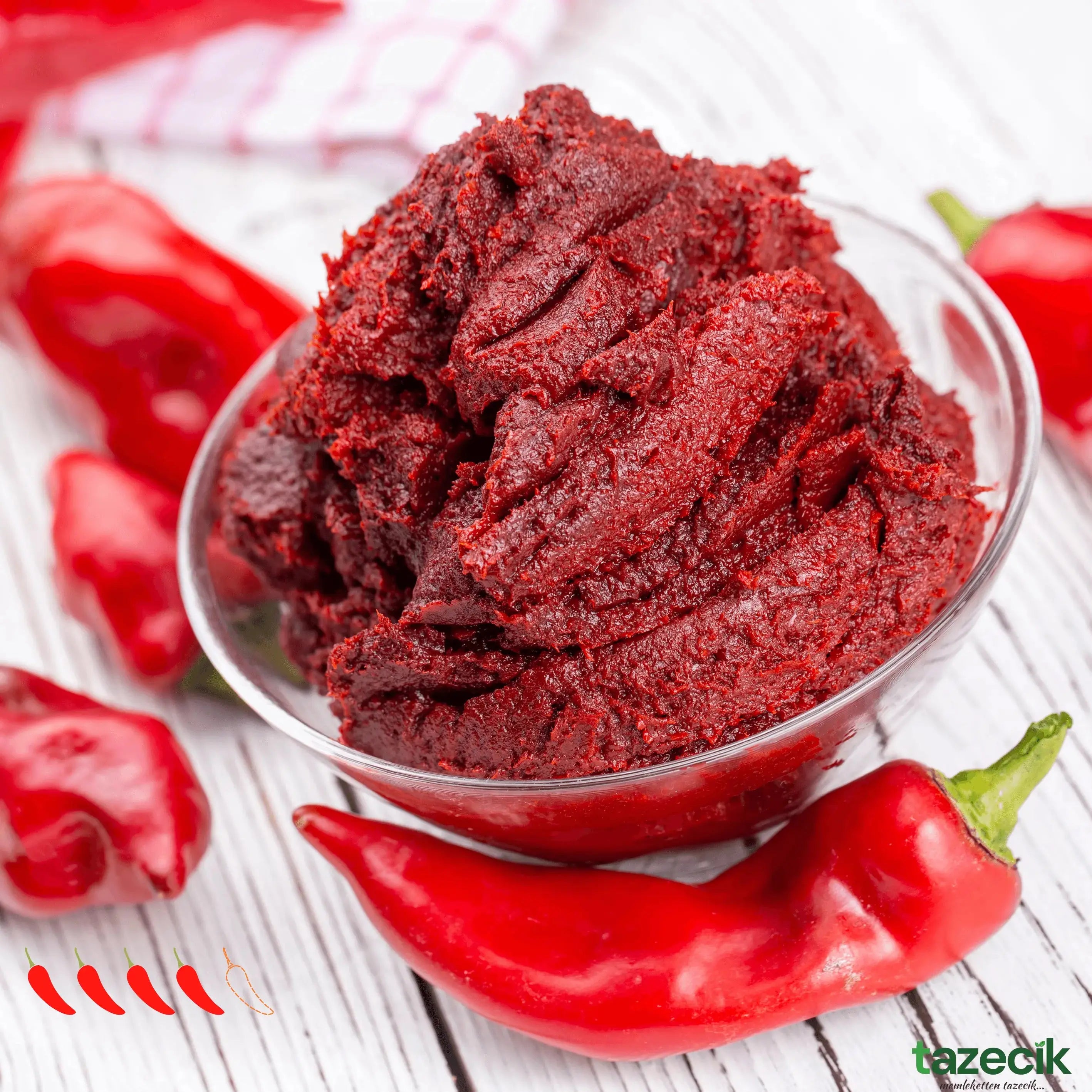 Antep Acı Biber Salçası - 1kg (c) Tazecik