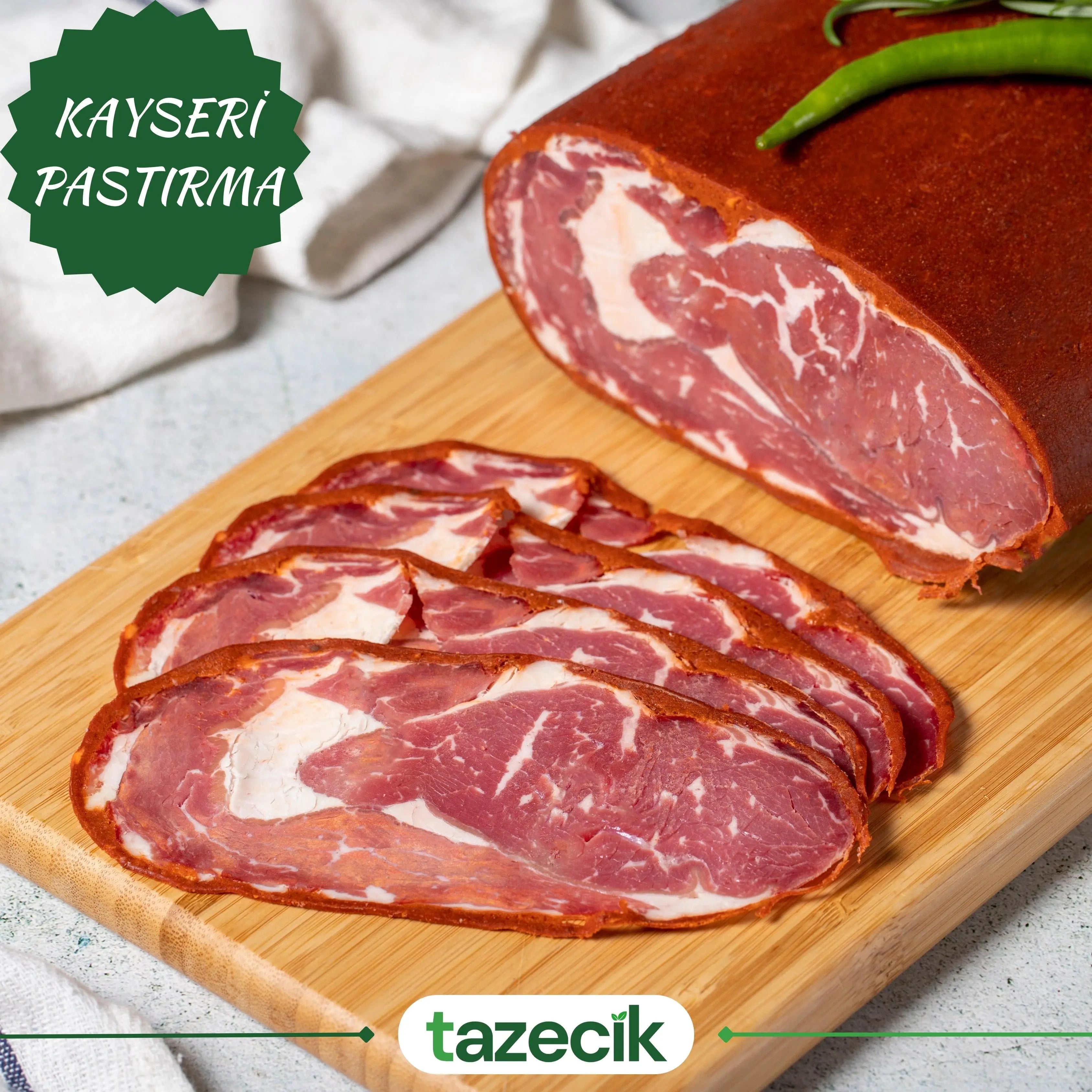 Kayseri Pastırması – Helal Sertifikalı, Hakiki - 250gr Tazecik