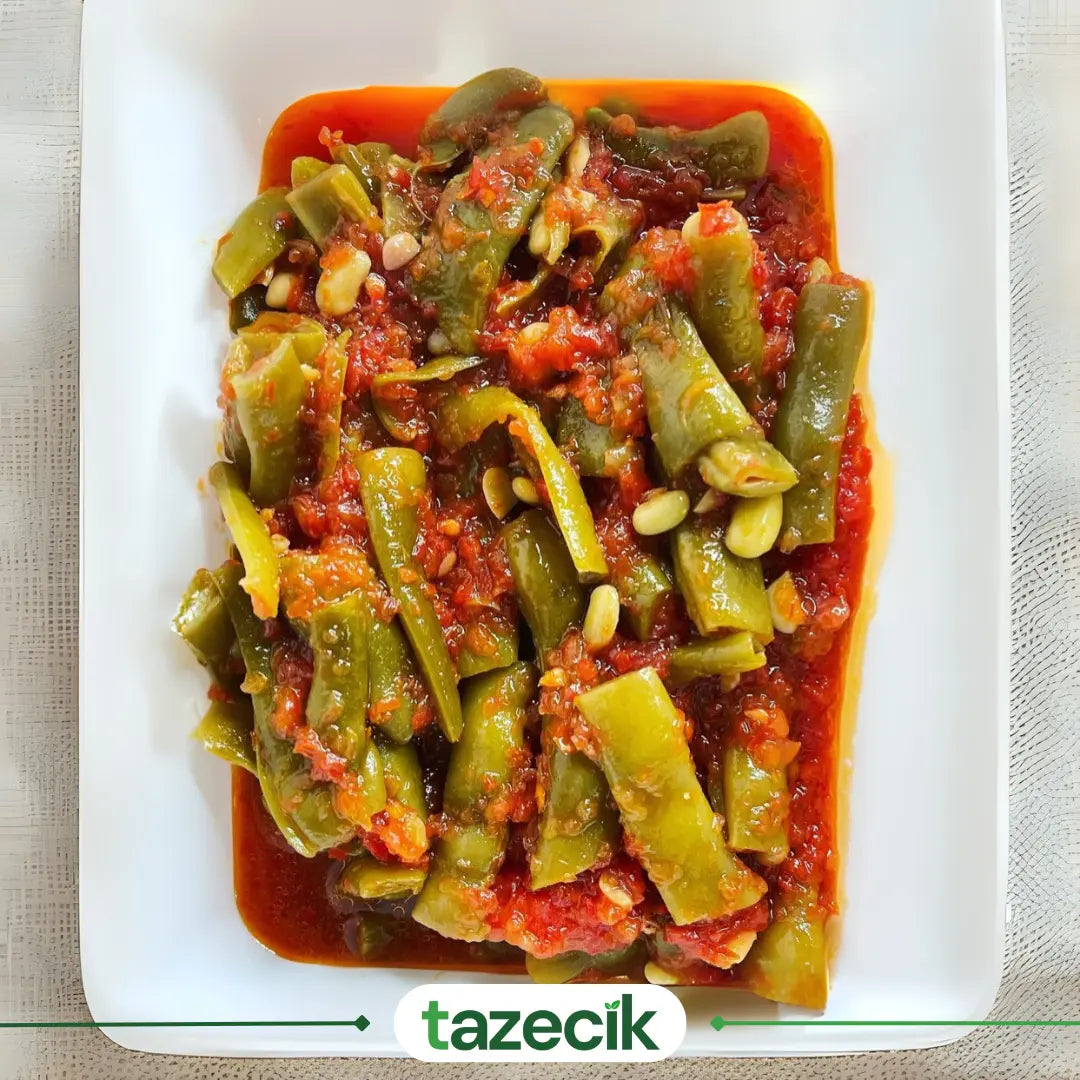 Taze Fasülye Konservesi - Ev Yapımı - 650gr Tazecik