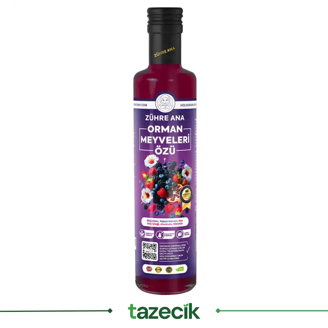 Zühre Ana Orman Meyveleri Özü – 640 gr Tazecik