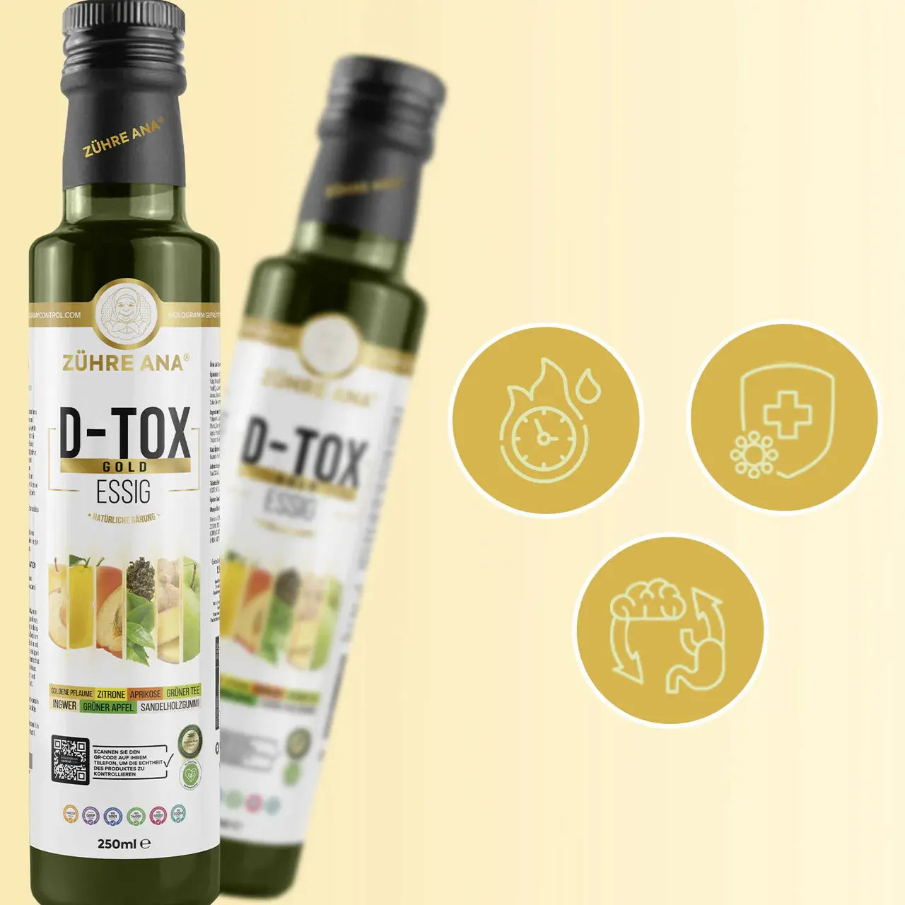 Zühre Ana D-tox Gold Sirkesi - 250ml Tazecik