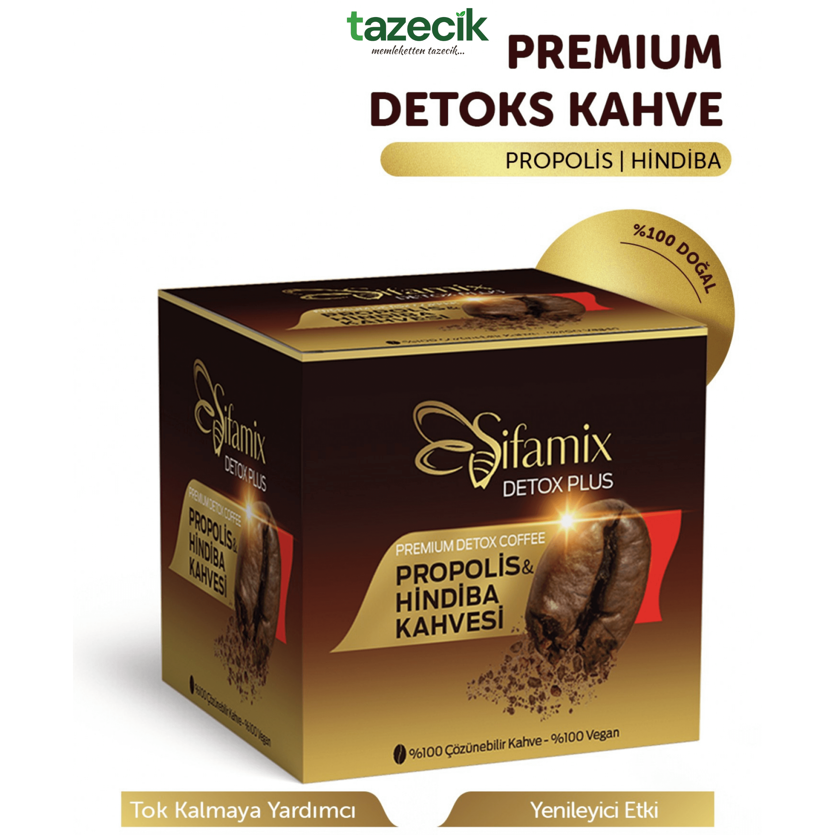 Şifamix D-tox Kahvesi Form Plus Propolis Hindiba - 100g Tazecik