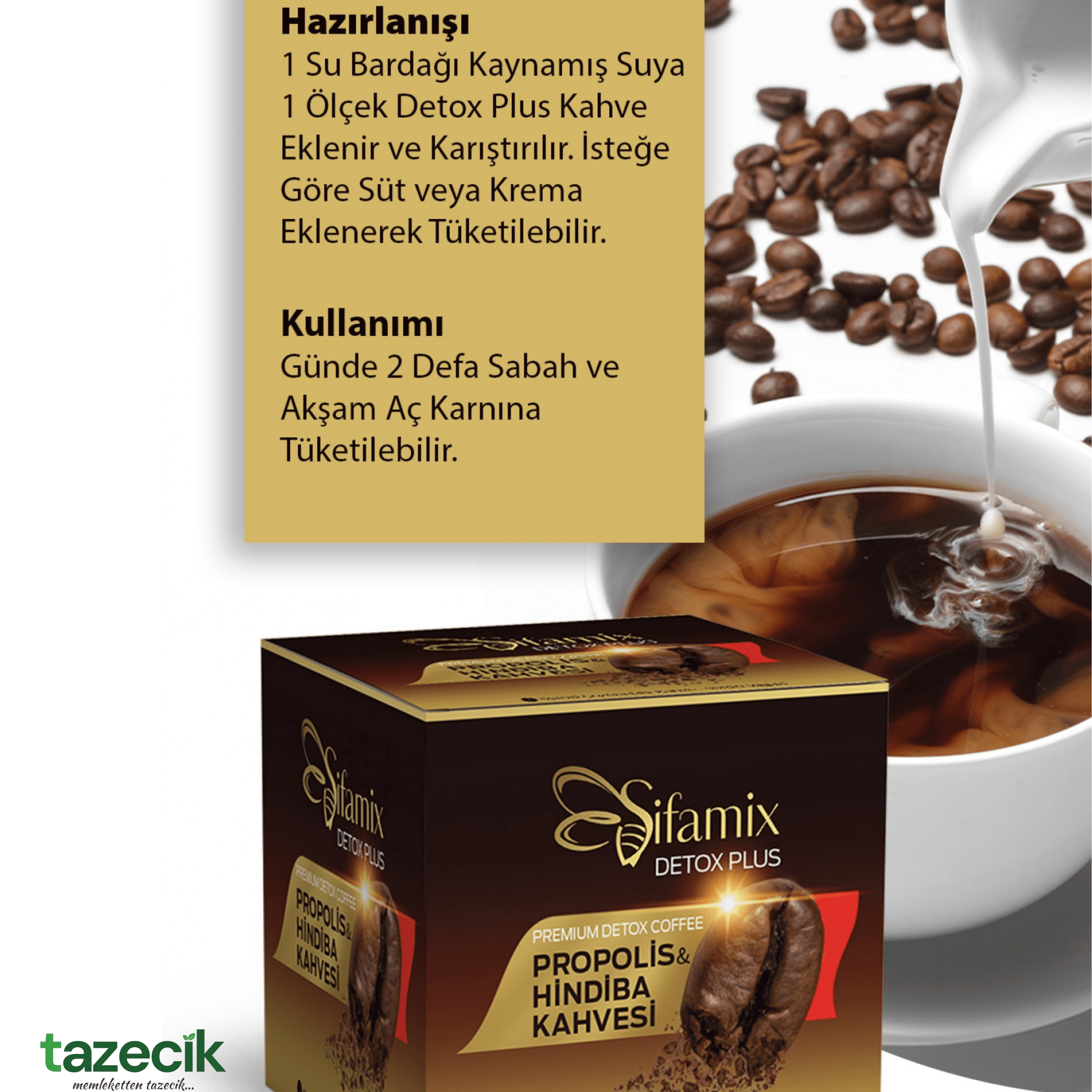 Şifamix D-tox Kahvesi Form Plus Propolis Hindiba - 100g Tazecik