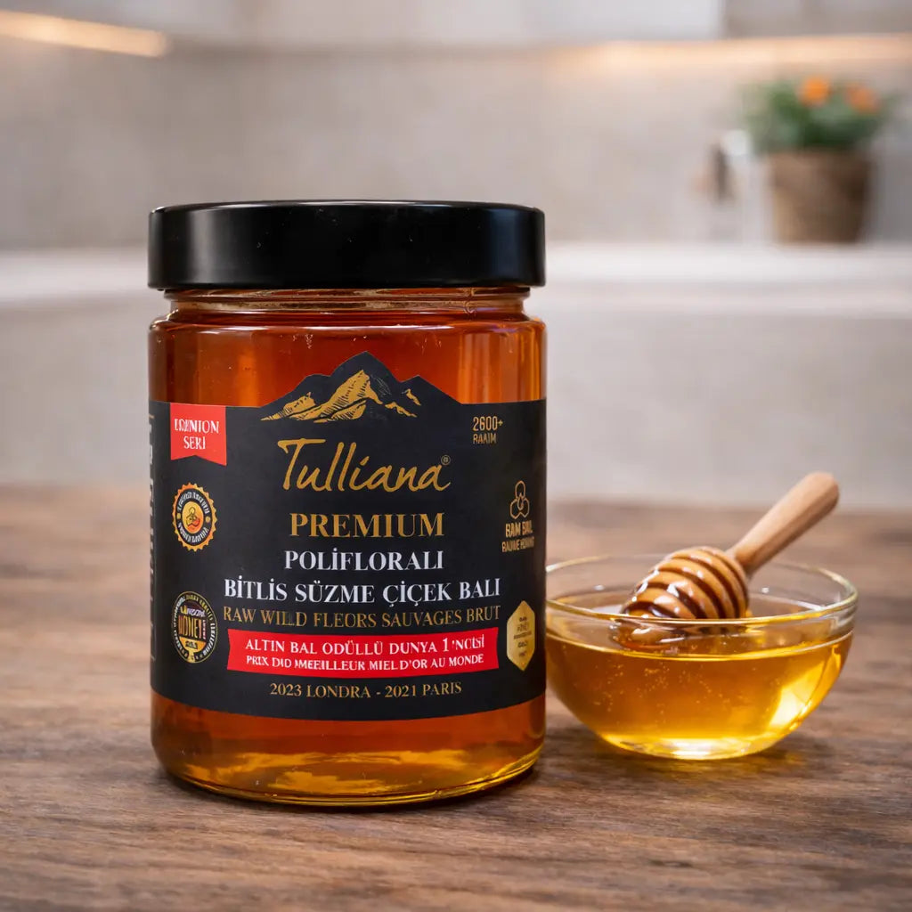 Bitlis Süzme Çiçek Balı - 850gr - Tulliana Premium - Ödüllü Bal Tazecik